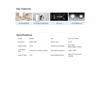 HVISION XIAOMI Smart Camera C300 2K กล้องวงจรปิด wifi AI การควบคุมสั่งเสียง กล้องวงจรปิดไร้สาย MI home ip camera