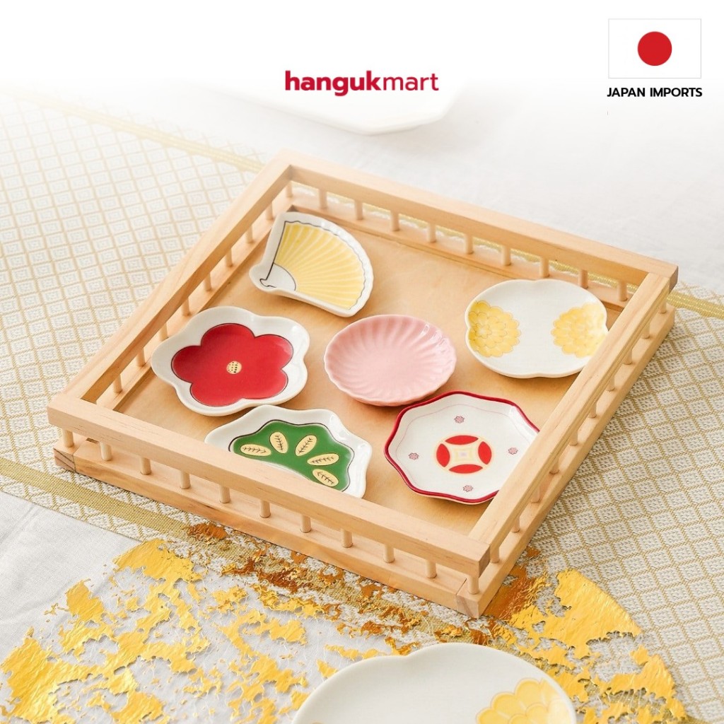 จานเซรามิกลายดอกไม้ ของแท้ จากญี่ปุ่น 🇯🇵 [3COINS]