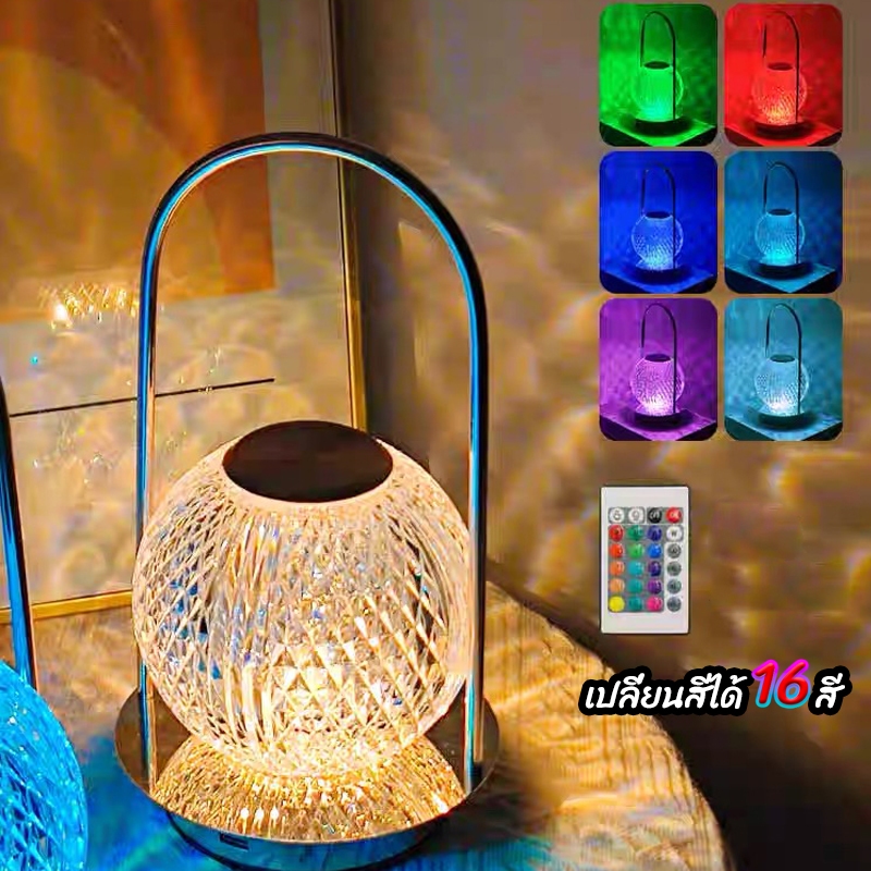 ✔️คุณภาพ สูง! โคมไฟร้านอาหาร โคมไฟตั้งโต๊ะ LED มินิมอล ตกแต่งห้อง โต๊ะอาหาร แบบชาร์ หรี่ ปรับไฟได้สามสี 8899 03 yu
