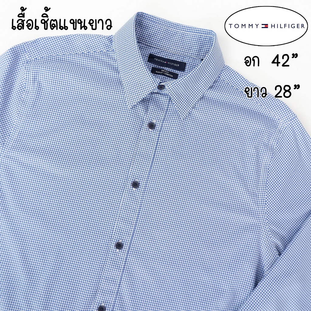 เสื้อเชิ้ตมือสอง แขนยาว TOMMY HILFIGER