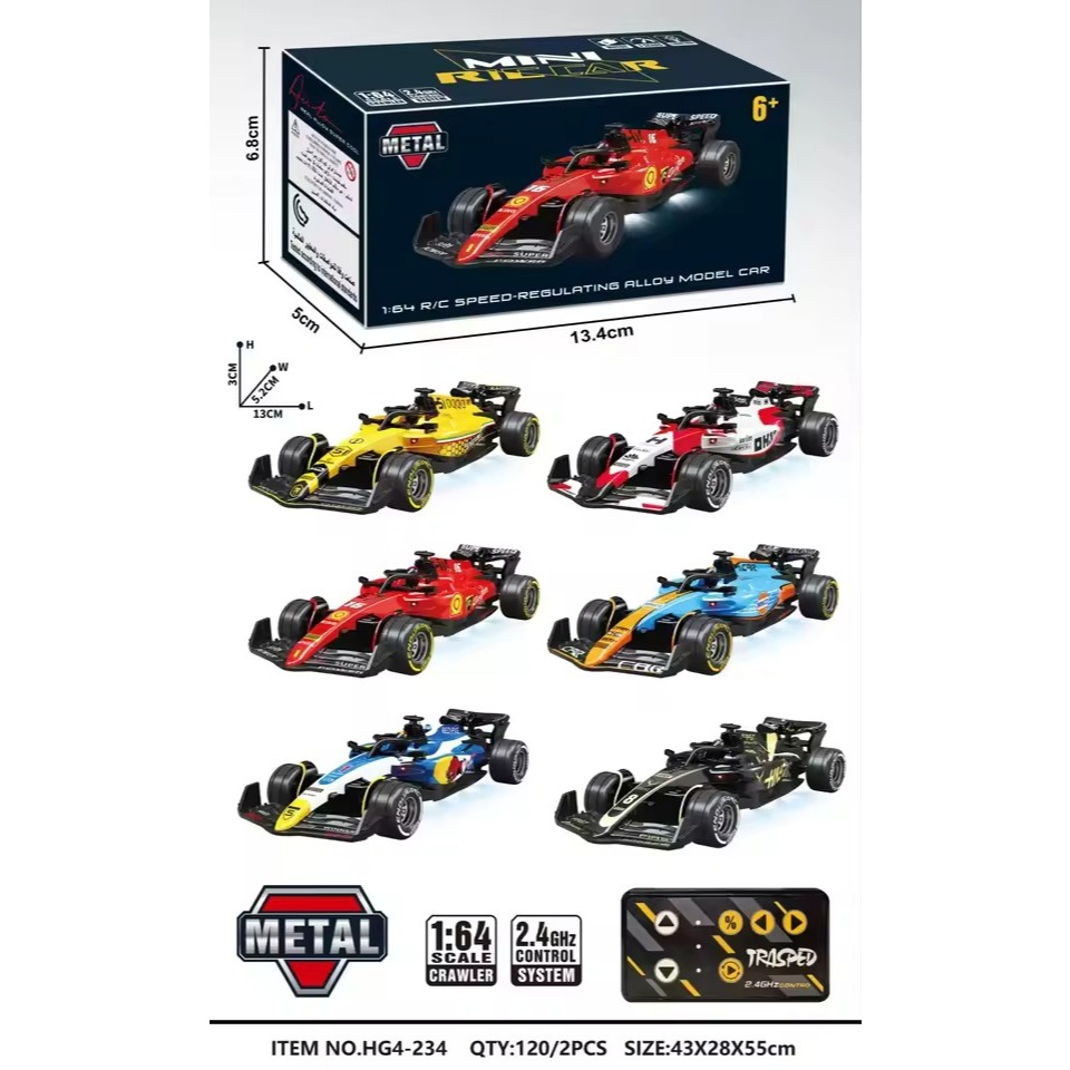 รถแข่งบังคับ HG4-292 F1 1:64 Formula Racing rc 2.4Ghz
