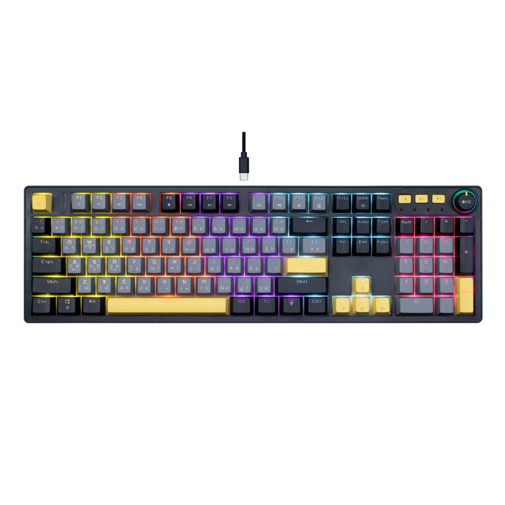 คีบอร์ดเกมมิ่ง EGA CMK12 Hot-Swap Mechanical Keyboard Hot-Swap 3Pin มี Knob มีมาโคร ประกันศูนย์ 2ปี - รูปที่ 5