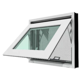 หน้าต่างบานกระทุ้ง ห้องน้ำ UPVC 40x50 50x60 แถมฟรีมุ้งลวดกันแมลง คุณภาพดี มีสินค้าพร้อมส่ง