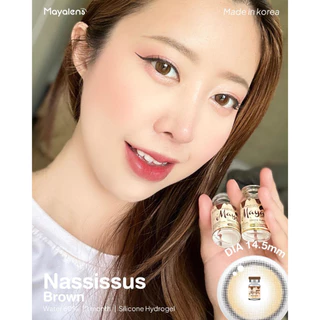 🔥คอนแทคเลนส์ ✨ขนาดมินิ✨Silicone Hydrogel ค่าอมน้ำ 60%✨Nassissus✨Mayalens Premium