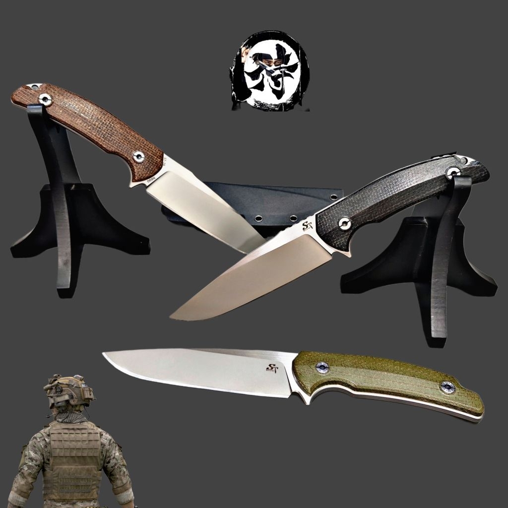 Sitivien ST26 แบรนด์แท้ มีดใบตาย Full Tang เหล็ก N690 พรีเมียม พร้อมซอง Kydex