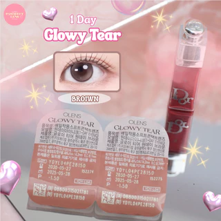 Glowy Tear - Brown & Gray 1 Day เลนส์รายวัน แบ่งขาย
