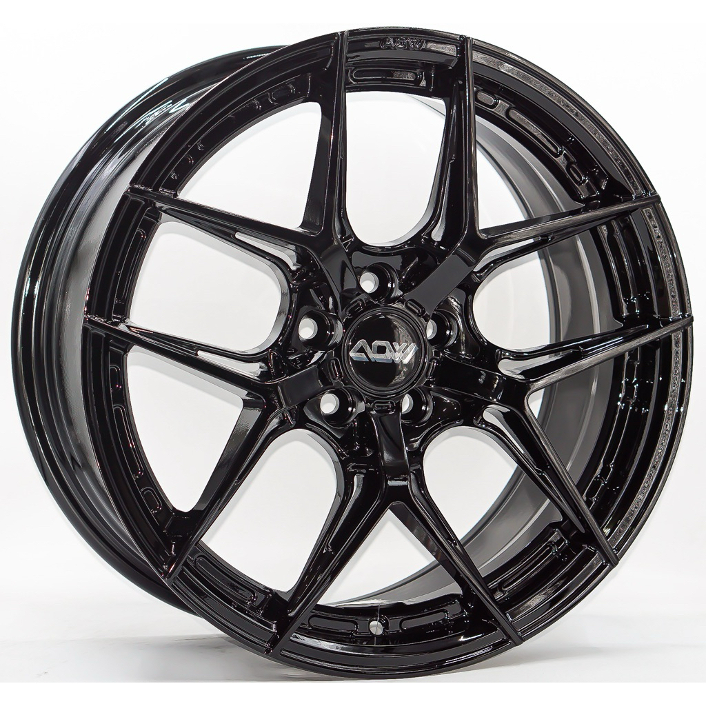 ล้อแม็ก AOW20 5รู100 ET35 ดำแวว กว้าง8 ขอบ 17นิ้ว[6377]