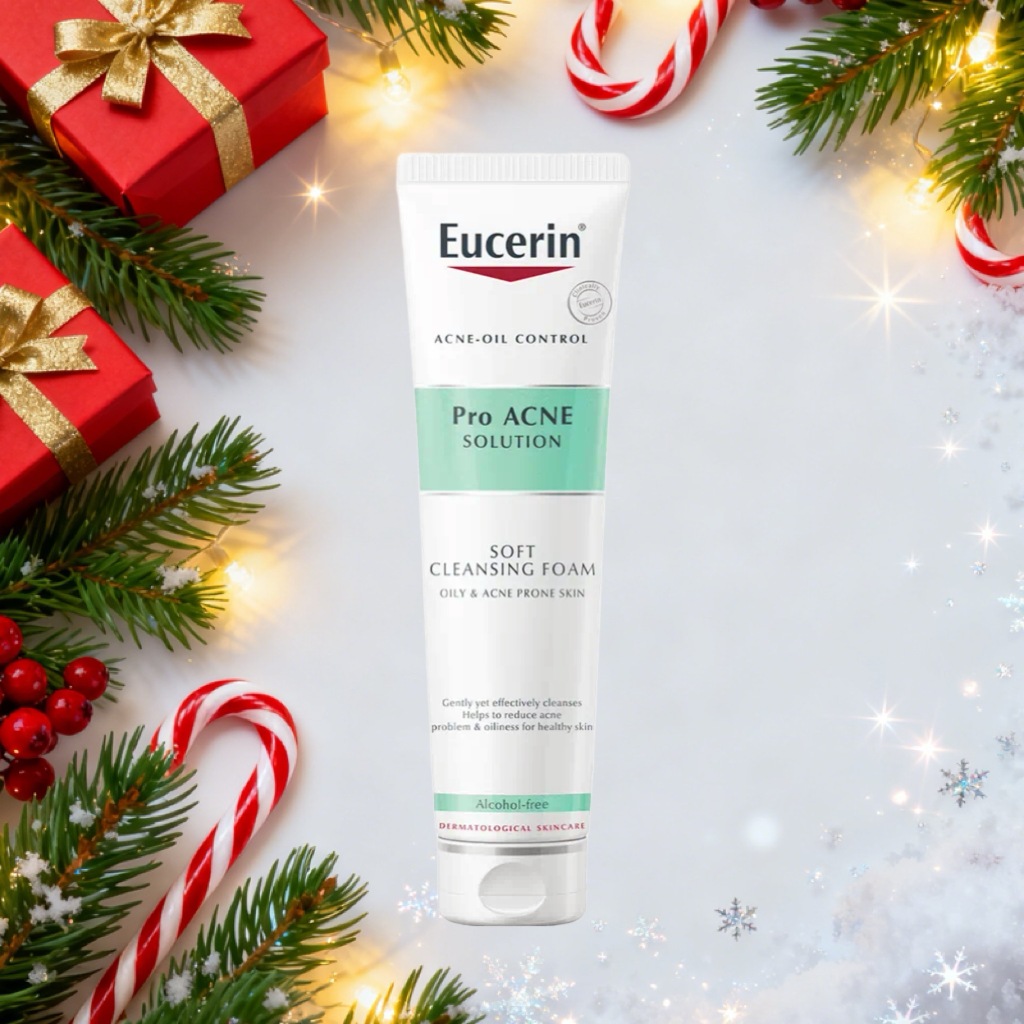 Eucerin Pro Acne Solution Soft Cleansing Foam 150g ยูเซอริน โฟมล้างหน้าลดสิวลดรอยสิวลดความมัน
