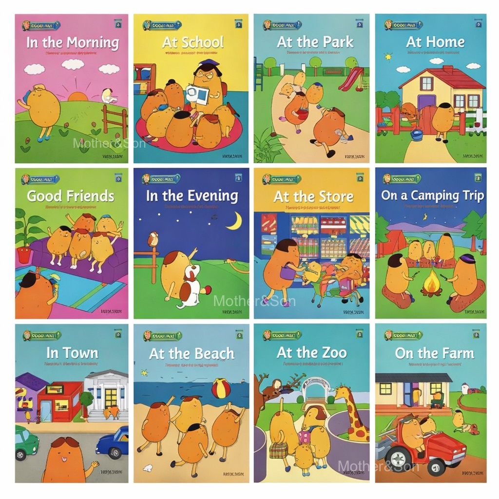 ชุดหนังสือฝึกอ่าน Oxford Potato Pals เซ็ต 12 เล่ม 📊