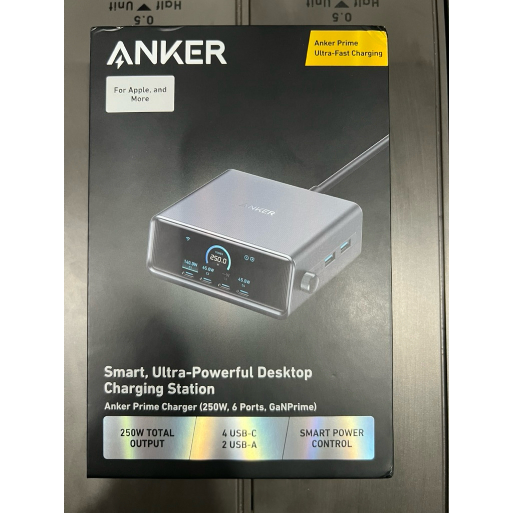Anker Prime Charger (250W, 6 พอร์ต, GaNPrime)