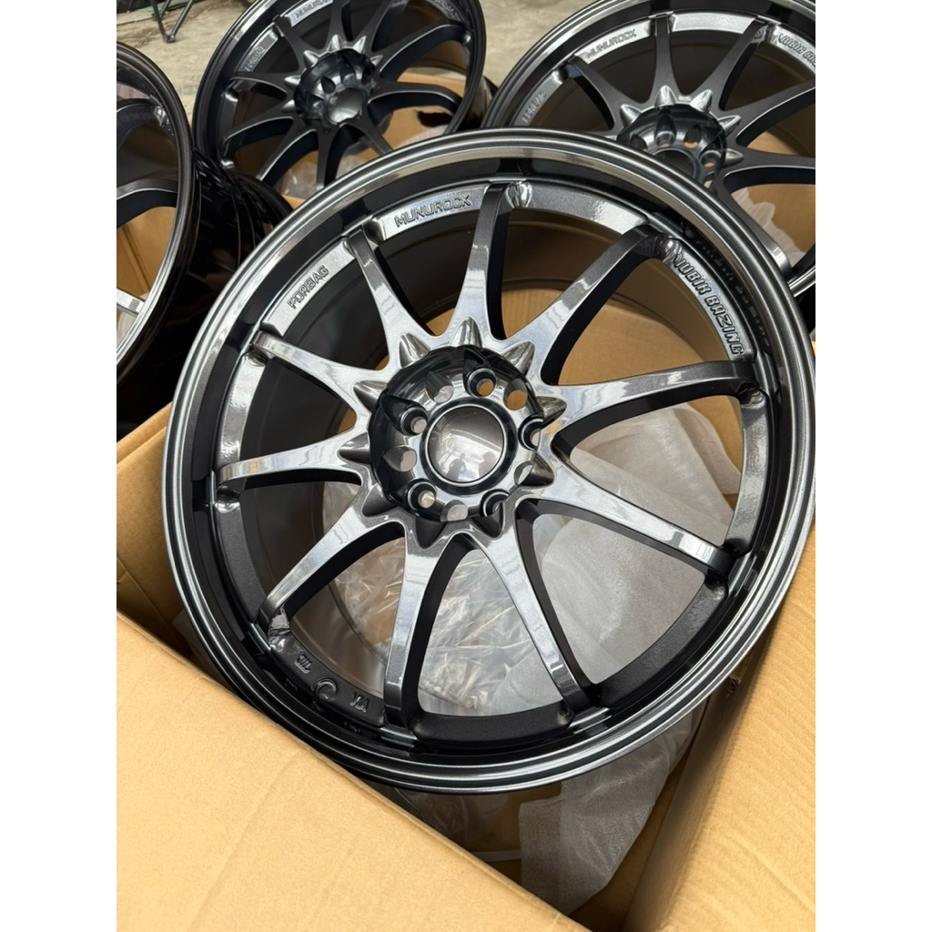 แม็กใหม่(CE28)ขอบ18กว้าง8.5ออฟ+35ใส่5/114(แยกขาย1วง)