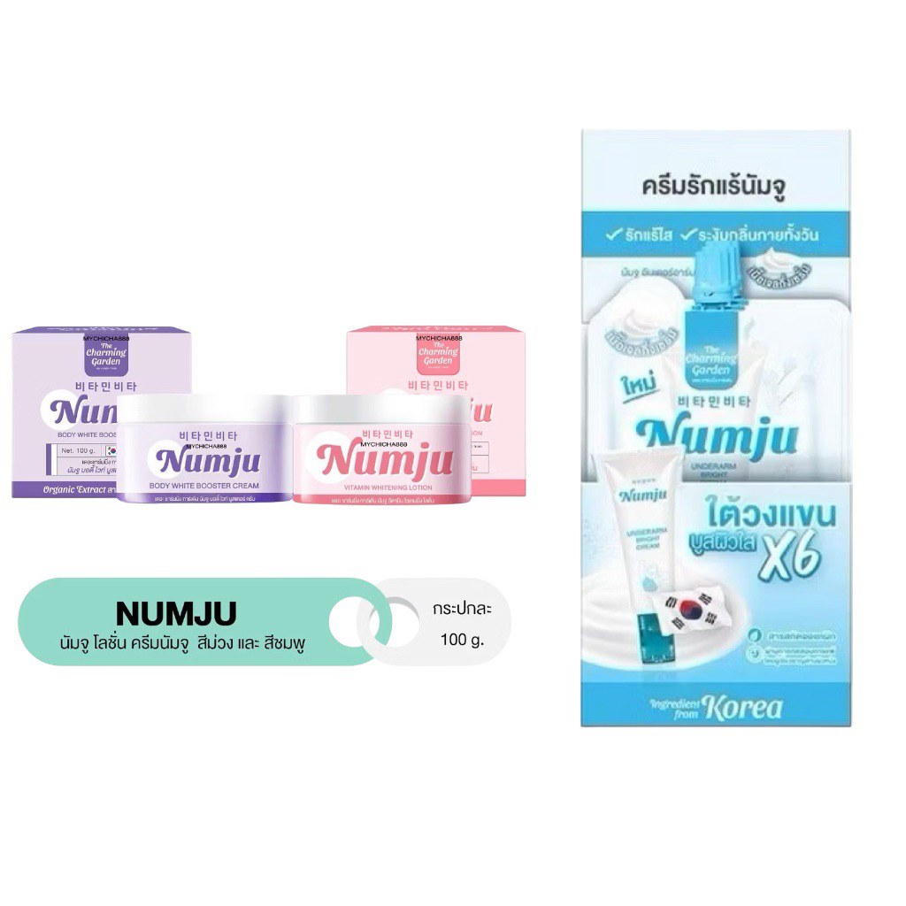 นัมจู NUMJU VITAMIN WHITENING LOTION นัมจูม่วง นัมจูเซรั่ม บูสเตอร์ม่วงขนาด 100 กรัม