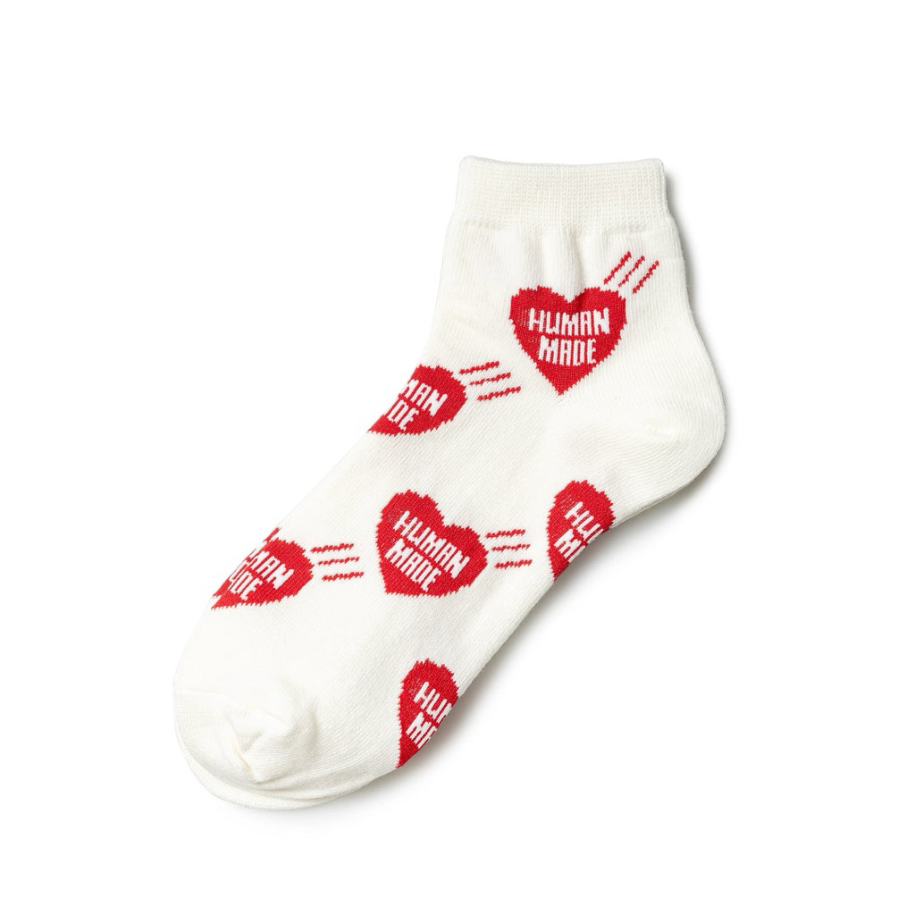 Human Made Fall Winter 2025 Collection - Heart Short Socks ถุงเท้าลายหัวใจ human made