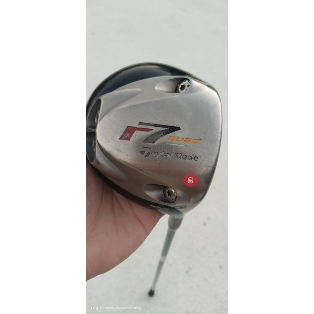 ไม้กอล์ฟมือสอง Driver Taylormade r7quad , FLEX-S ไม่บุบไม่แตก