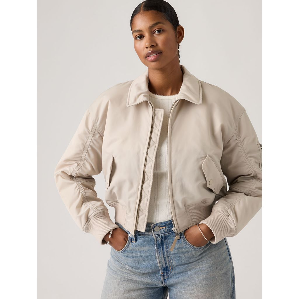 เสื้อแจ็คเก็ต Levi's® Women's Bowie Cropped Bomber Jacket