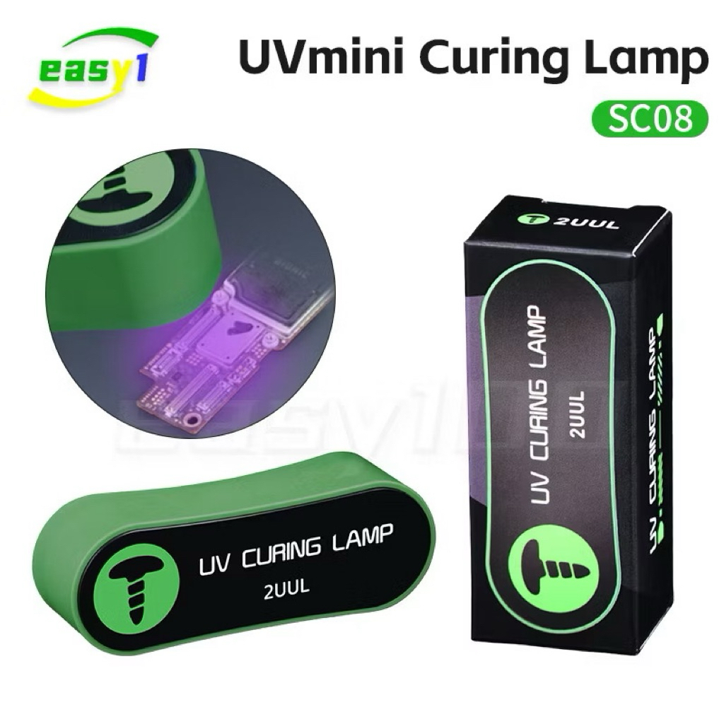 2uul SC08 หลอดบ่มไฟ UV MINI ประสิทธิภาพสูง บ่มเร็ว เหมาะสําหรับกาวไร้เงาและกาว WV