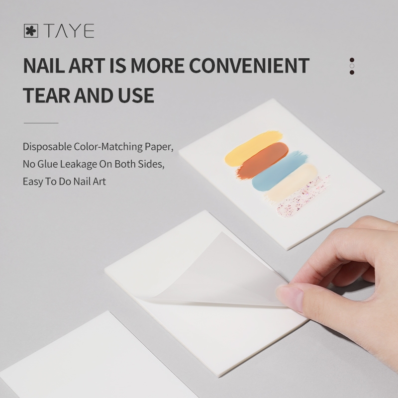 กระดาษผสมสีเจลแบบแผ่น สำหรับงานทำเล็บT AYE Sticky Color-Matching Paper