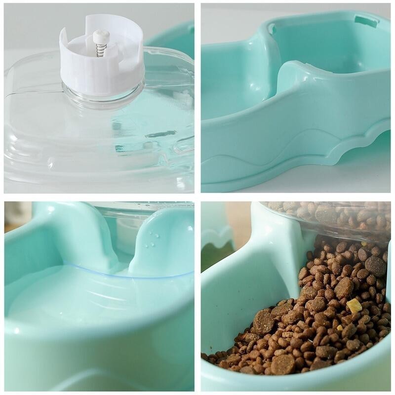 ที่ให้น้ำ ที่ให้อาหารแมวขนาดใหญ่ 3.8 ลิตร อัตโนมัติ เครื่องให้น้ำให้อาหารสุนัขอัตโนมัติขนาดใหญ่ ที่ให้อาหารอัตโนมัติ - รูปที่ 2