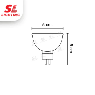 SL LIGHTING SL-9-MR16-12V 50W หลอดฮาโลเจน Halogen วอร์มไวท์ ขั้ว MR16 ออกใบกำกับภาษีได้