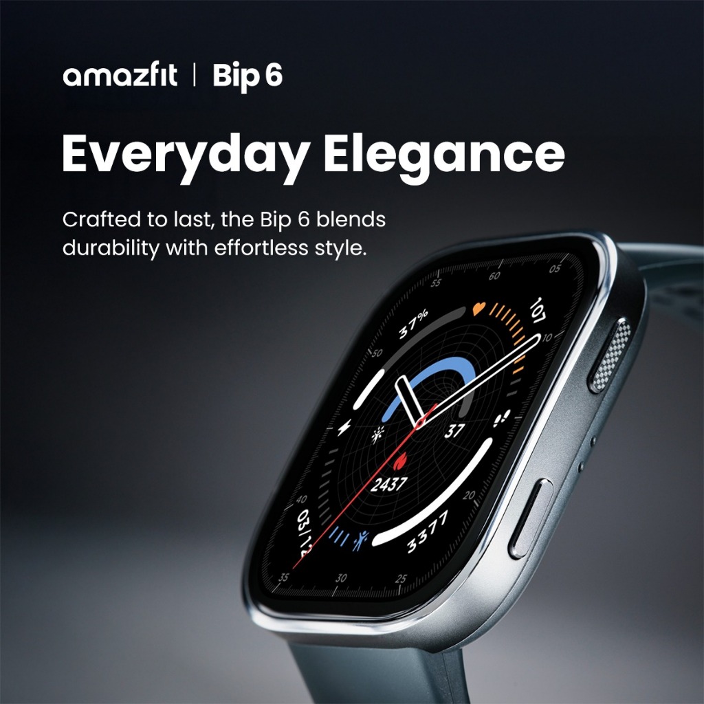Amazfit Bip 6 Smartwatch นาฬิกาสมาร์ทวอทซ์ จอใหญ่ 1.97” AMOLED • วัดสุขภาพครบ • แบตอึดสูงสุด 14 วัน • GPS ในตัว รูปที่ 6