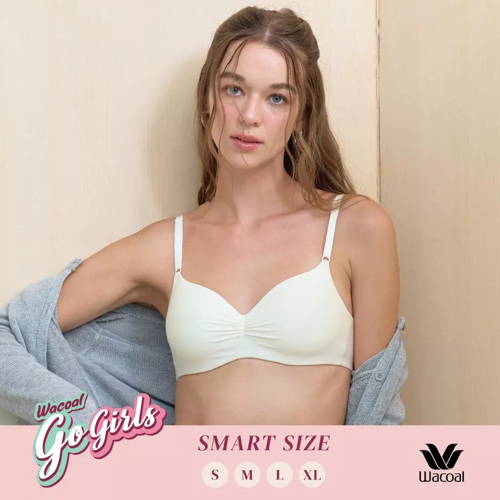 Wacoal Smart Size Easy Matching Bra บราไร้โครงวาโก้ รุ่น WB3Y41 สีครีม (CR)