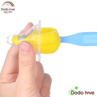 ส่งด่วน DODOLOVE Home Care แปรงล้างจุกนมเด็ก หัวฟองน้ำ ล้างขวดนมและจุกนม ทำความสะอาดง่าย ด้ามจับถนัดมือ มีให้เลือก 4 สี