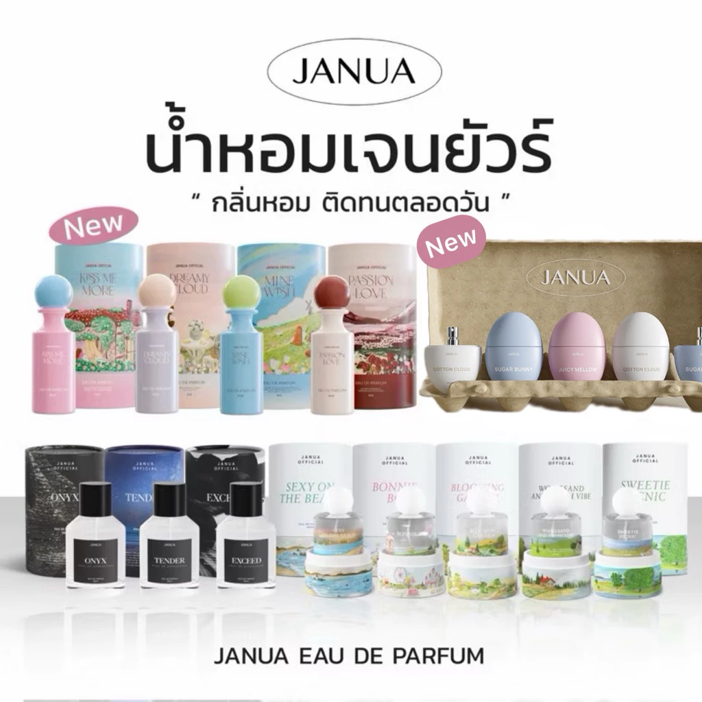 น้ำหอมแจนยัวร์ Janua คอลไข่ และน้ำหอมผู้ชายแจนยัวร์