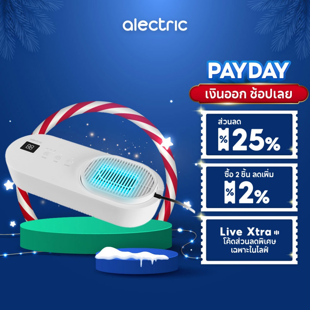 Alectric เครื่องล้างสารพิษผัก ผลไม้ เนื้อสัตว์ ด้วยระบบ Hydroxyl water ion Technology