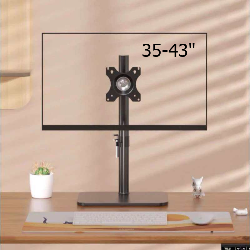 DZ2011B ขาตั้งจอแสดงผลสำหรับ 14 "-43" การหมุน 360 องศาแนวนอนแนวตั้งโครงเหล็กที่แข็งแรงพร้อมน็อต
