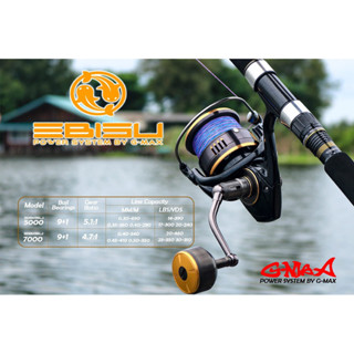 รอก G-max EBISU New 2026 เบอร์ 5000,7000 แถมฟรีกระเป๋าใส่รอก