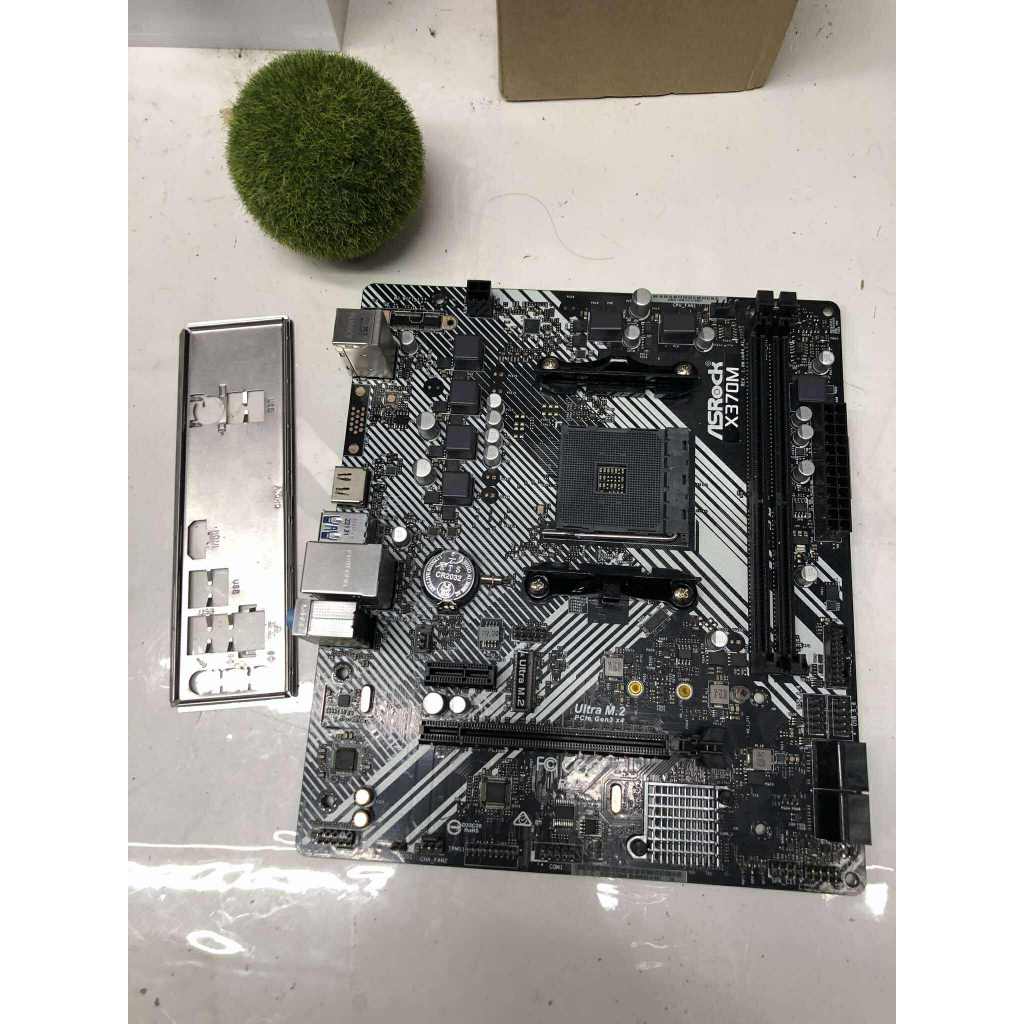 MAINBOARD ASROCK X370M-HDV R4.0 (AM4) ใช้งานปกติ ประกันร้าน