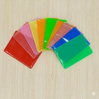 (50 ซอง) ซองใส่บัตรประชาชน สีสวย อย่างดี ซองใส่บัตรสีดำ สีม่วง สีแดง สีขาว สีน้ำตาล สีส้ม สีน้ำเงิน สีกรม สีชมพู สีเขียว