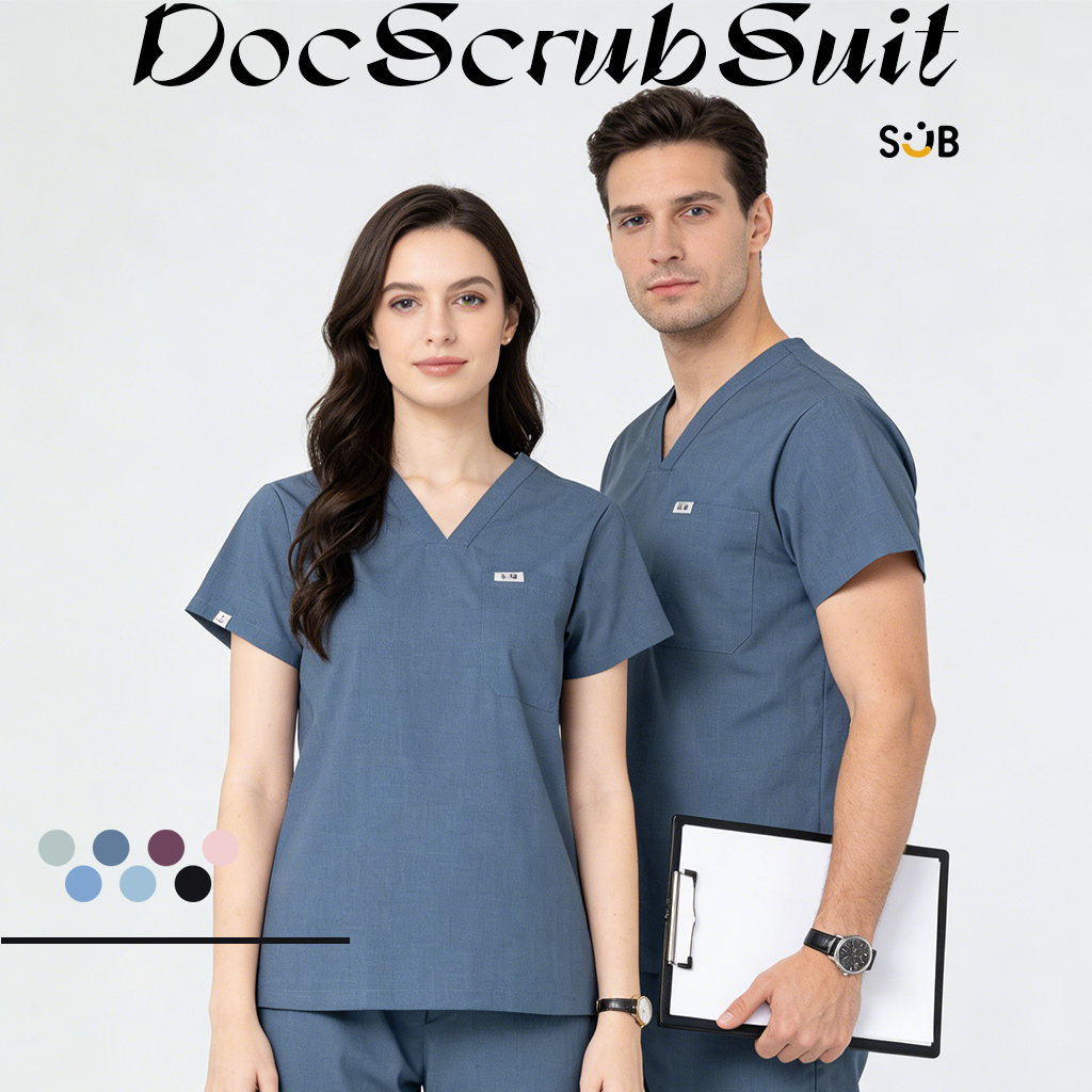 Subscrub Sets Top for Men&Female ชุดสครับ ชุดสครับแพทย์ พยาบาล(ไม่รวมปักชื่อ)(need 30 days)