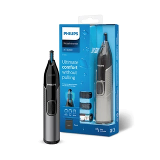 Philips ฟิลิปส์ เครื่องตัดแต่งขนจมูก ขนหู ขนคิ้ว ตัดง่าย ไม่กระชากขนจมูก รุ่น NT3650/16