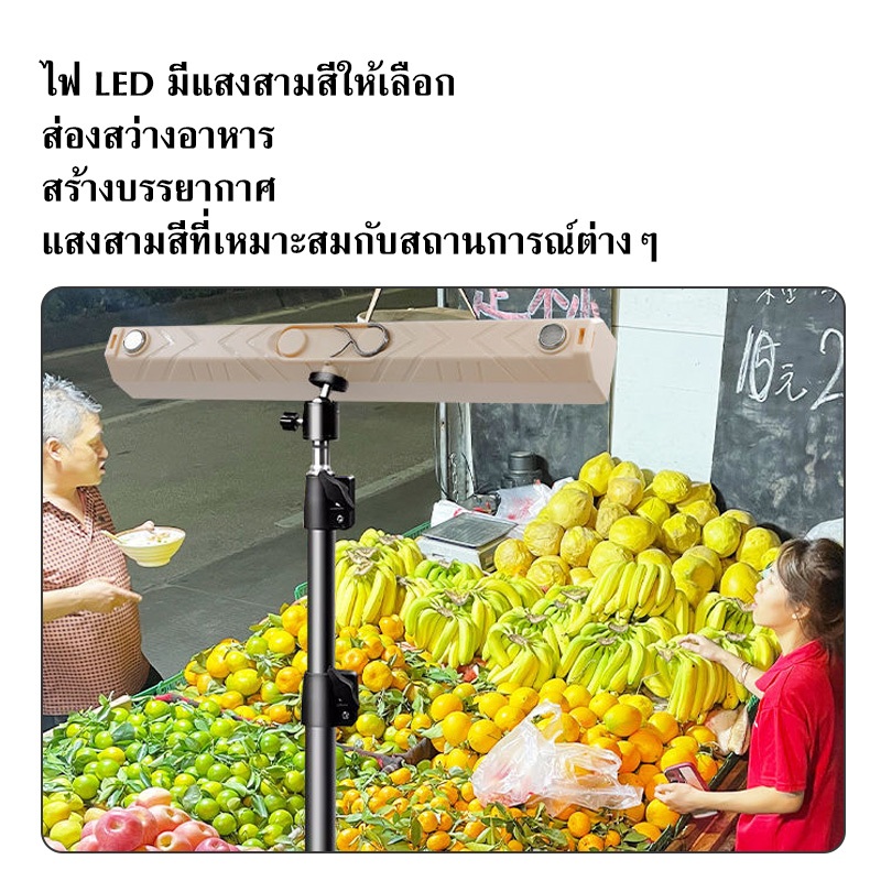 【JuMei】ไฟฉุกเฉินแบบชาร์จไฟได้ ไฟ LED แม่เหล็กสำหรับตั้งแคมป์กลางแจ้ง อายุการใช้งานแบตเตอรี่ที่ยาวนานเป็นพิเศษ เหมาะสำหรั - รูปที่ 6