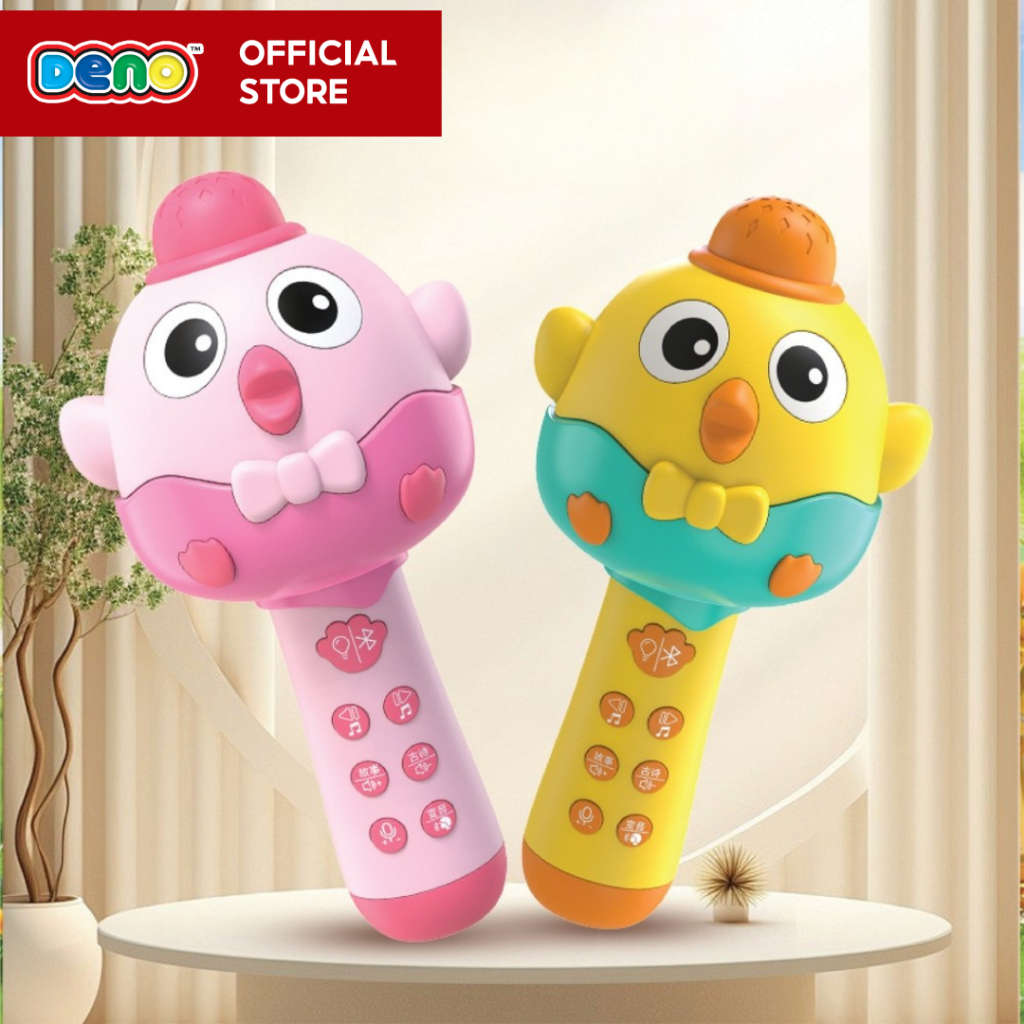 Deno (ดีโน่) ไมค์โครโฟนเด็ก  ไมค์พูดได้มีเสียงดนตรีเสียงเพลง