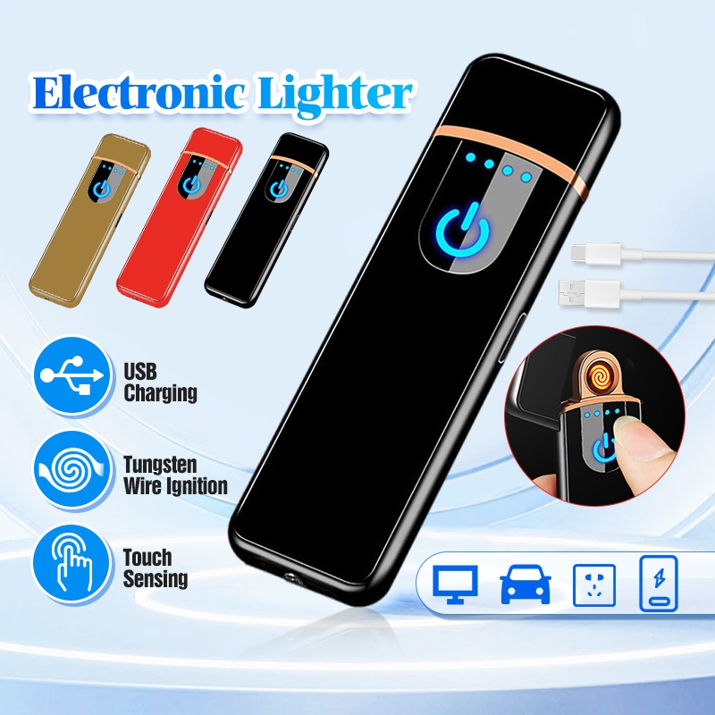 ไฟแช็กขนาดเล็กแบบชาร์จไฟได้ด้วย USB ระบบสัมผัส