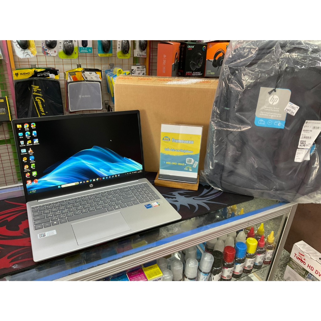 HP 15-fr0024TU ใหม่แกะกล่อง ถ่ายรูป ลงโปรแกรม