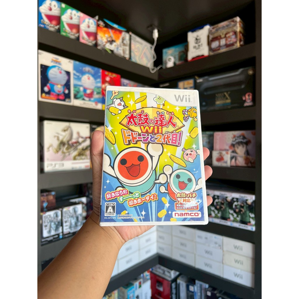 แผ่นเกมแท้ Wii Taiko no Tatsujin Wii: Dodoon to 2 Daime Japan มือสอง