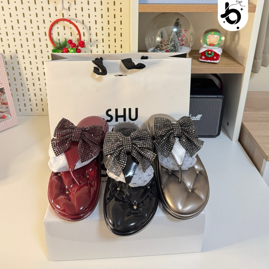 SHU DIAMONDS BOWS 2.5” รองเท้าโซฟาไดมอนด์โบว์ใหญ่