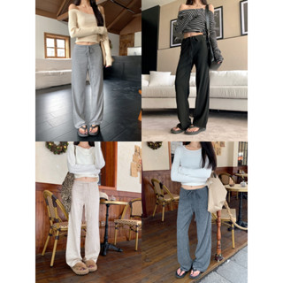 กางเกงขายาว กางเกงลำลอง มี5สี ใส่สบาย มินิมอล สาวอวบก็ใส่ได้…