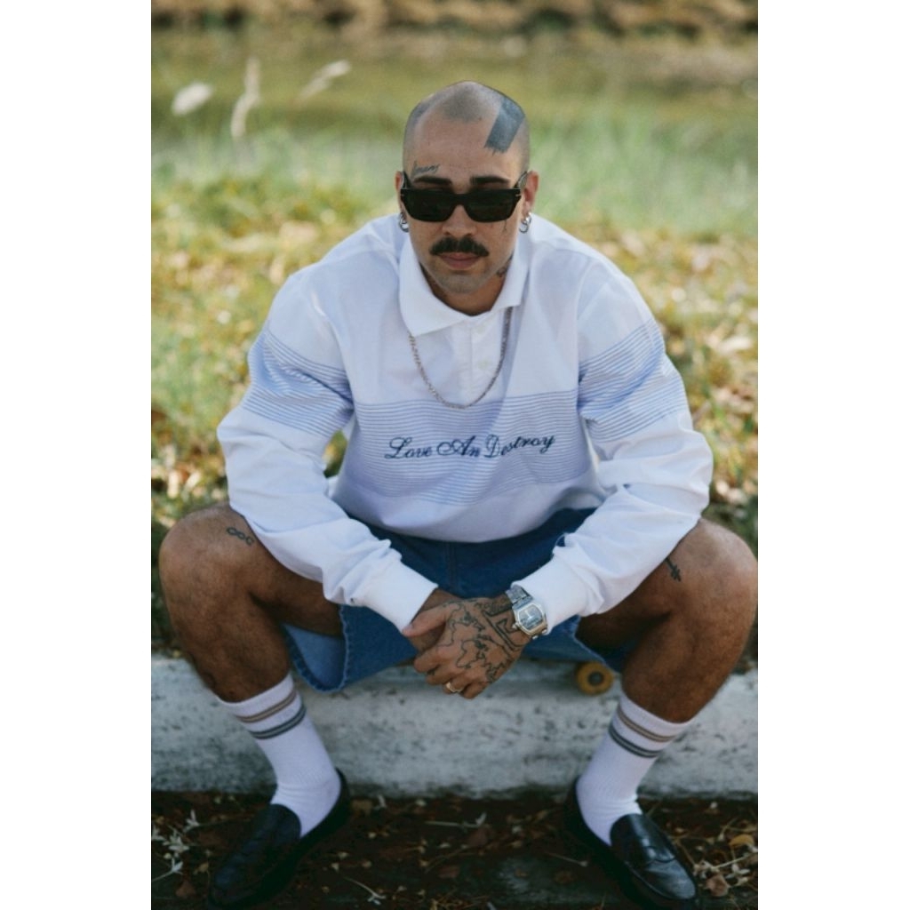 Love and Destroy rugby oxford shirt