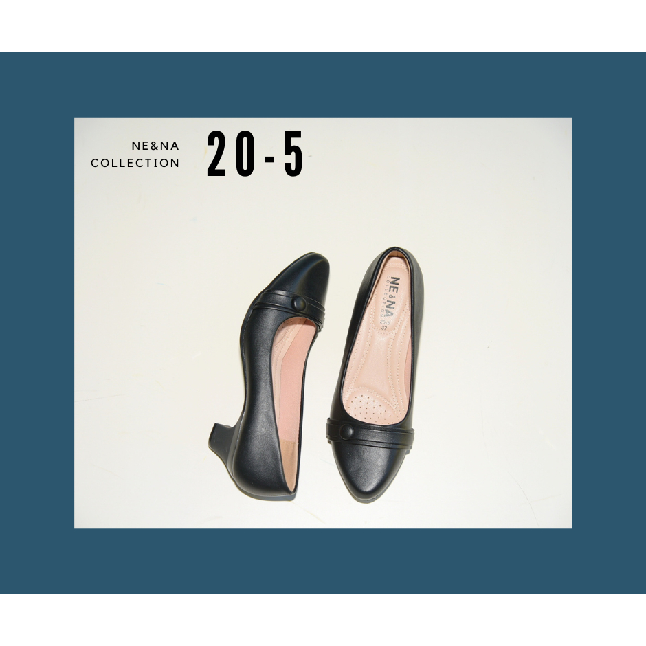 รองเท้าเเฟชั่นผู้หญิงเเบบคัชชูทำงานส้นปานกลาง No. 20-5 NE&NA Collection Shoes