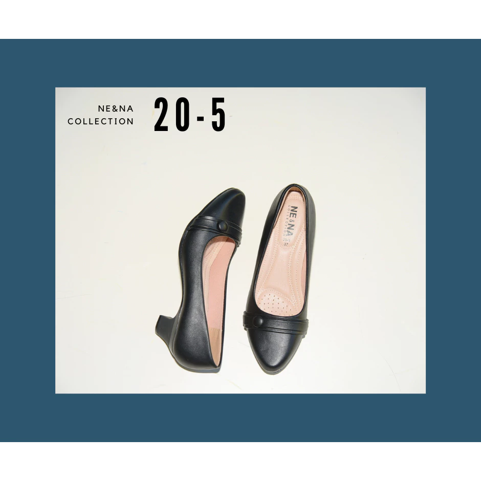 รองเท้าเเฟชั่นผู้หญิงเเบบคัชชูทำงานส้นปานกลาง No. 20-5 NE&NA Collection Shoes