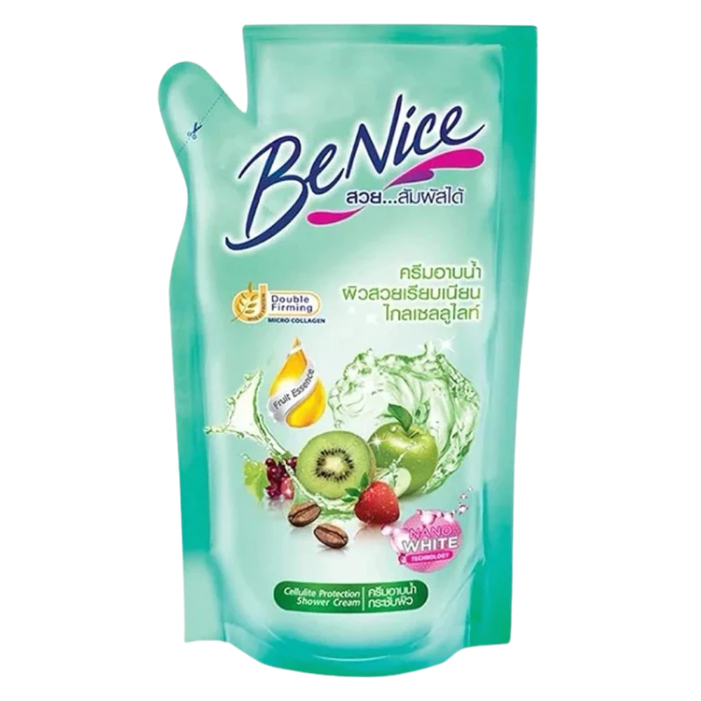 BeNice Shower Cream บีไนซ์ ครีมอาบน้ำ ชนิดถุงเติม 400 ml thumbnail 3