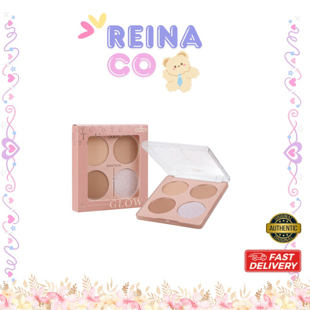 OD1303 Contour & Glow Palette คอนทัวร์ แอนด์ โกลว พาเลท