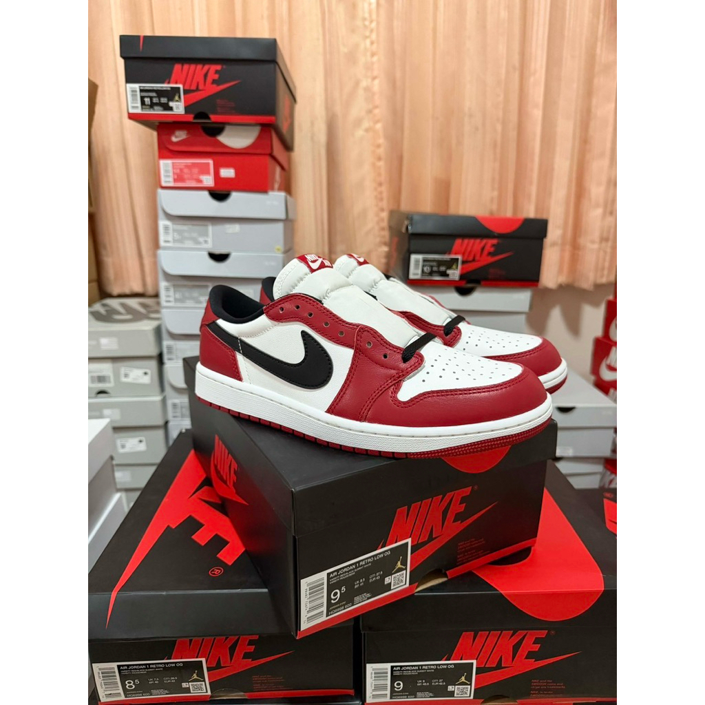 [ พร้อมส่ง ของแท้ 100% ] Jordan 1 Retro Low OG Chicago 2025