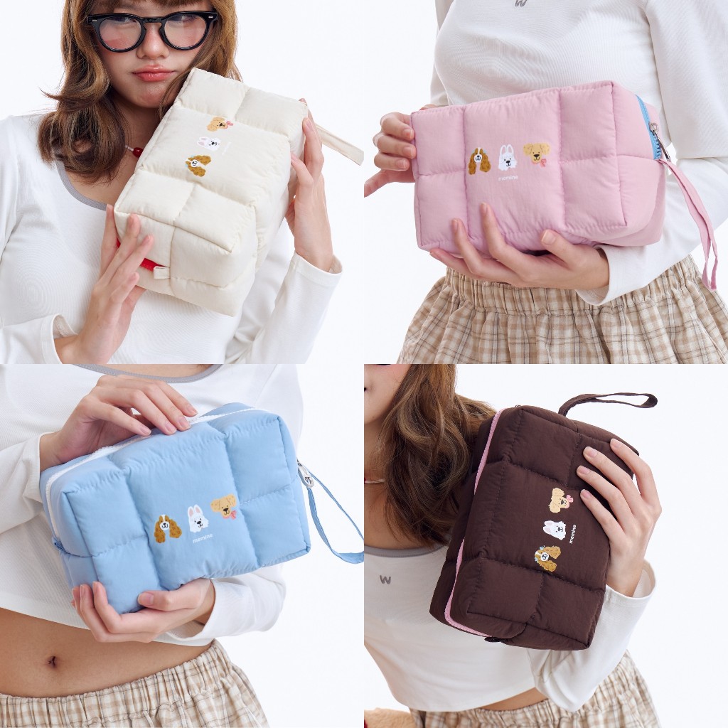 Cloudy Puffy  Cosmetic Bag  🌈 กระเป๋าเครื่องสำอางค์นุ่มนิ่ม “กันน้ำ”