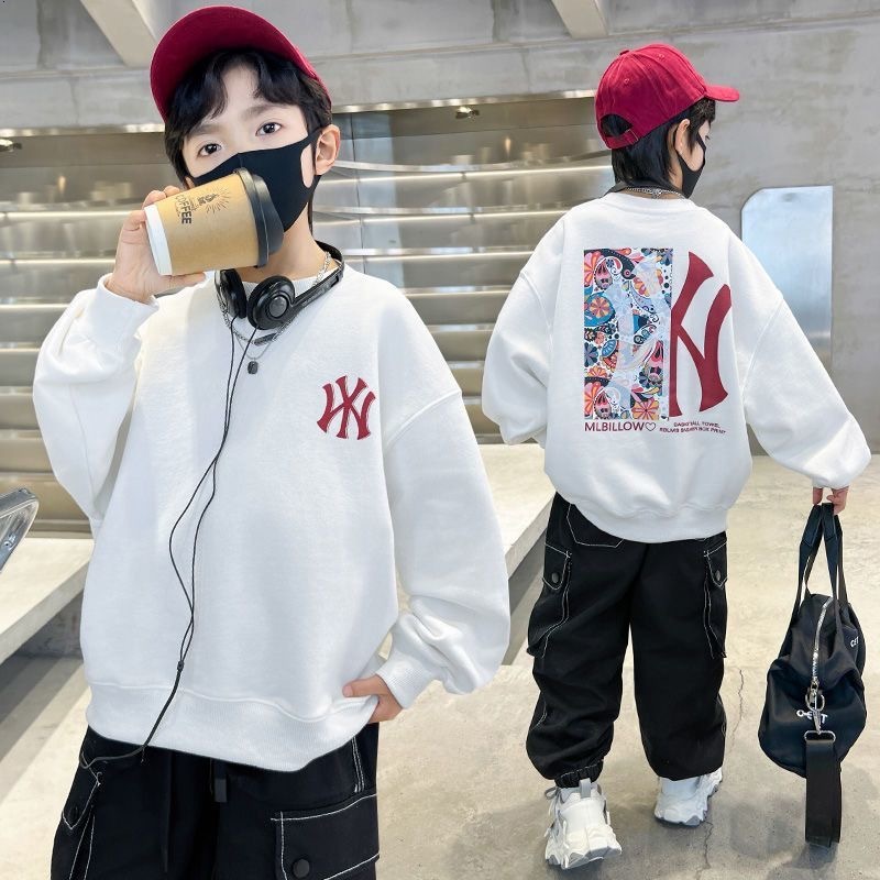 เสื้อสเวตเตอร์ผู้ชายเด็กผ้าบาง รูปที่ 5
