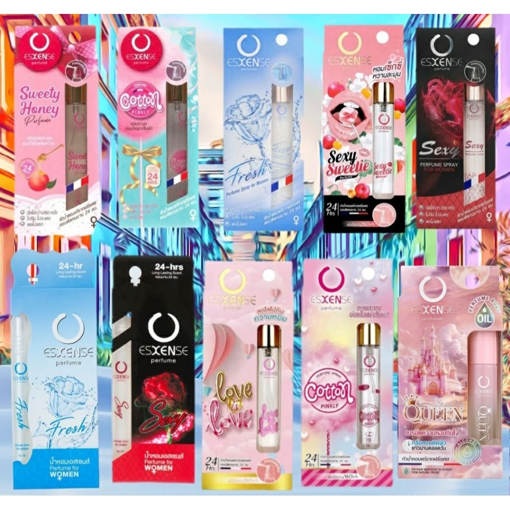 น้ำหอม เอสเซ้นส์ ผู้หญิง Esxense perfume หอมติดทนนาน 8-10ml sexy fresh my queen มายควีน